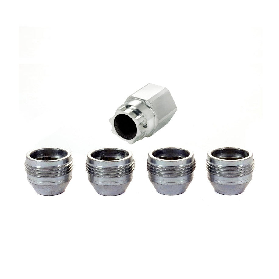 McGard Cone Seat Wheel Lock Nut Set for GM Vehicles - M14 x 1.5 Thread, 4 Locks and 1 Key