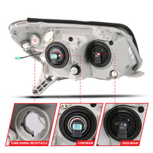 Load image into Gallery viewer, ANZO 06-09 Toyota 4Runner Projector Headlights with LED, Black Housing, Clear Lens – Pair
