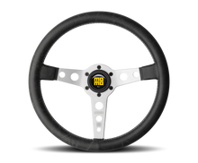Load image into Gallery viewer, MOMO Prototipo 350mm Steering Wheel with Black Leather and White Stitch - Part No. momPRH35BK0S