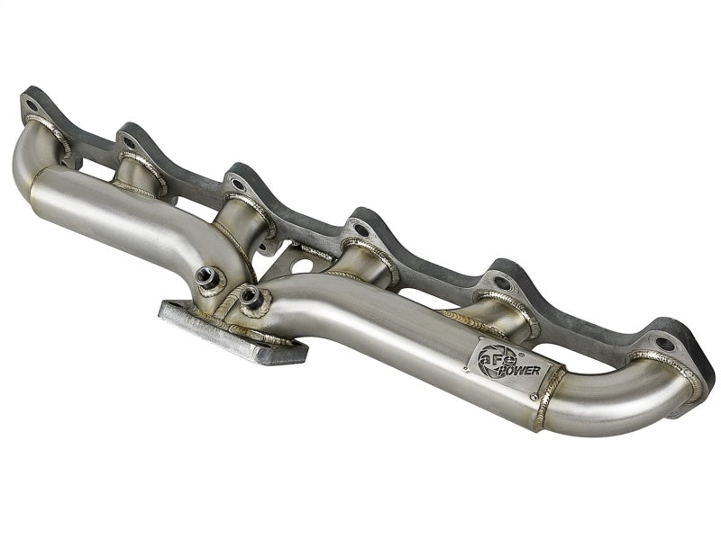 aFe Twisted Steel Header Turbo Manifold (Part Number: afe48-32020) for 1998-2002 Dodge Ram 2500 and 3500 5.9L Diesel Trucks