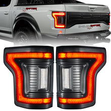 Load image into Gallery viewer, Oracle Lighting Black Series Flush Style LED Tail Lights for 2015-2020 Ford F-150 with Tinted Lens