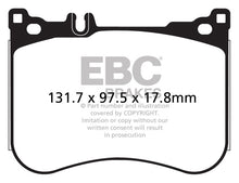 Load image into Gallery viewer, EBC DP42178R Yellowstuff Front Brake Pads for 2013-2016 Mercedes-Benz S550 and SL550