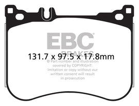 EBC DP42178R Yellowstuff Front Brake Pads for 2013-2016 Mercedes-Benz S550 and SL550