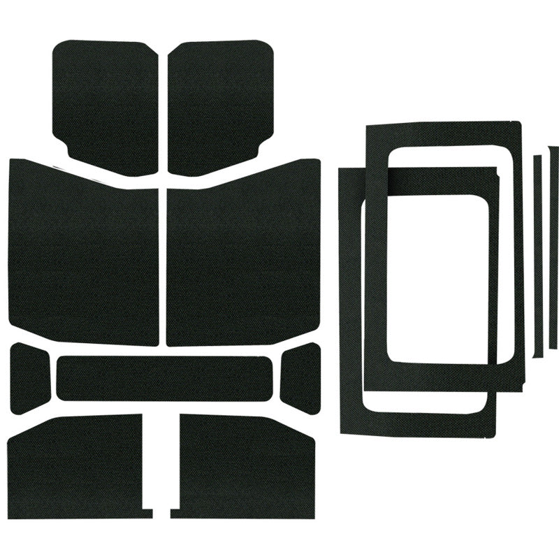 DEI 18-23 Jeep Wrangler JL 4-Door Boom Mat Complete Headliner Kit - Black