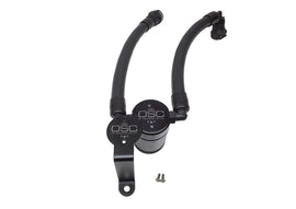 J&L JLT3040P-B 3.0 Oil Separator for 2007-2014 Ford Mustang GT500, Passenger Side Remote Mount, Black Anodized