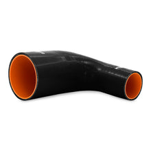 Load image into Gallery viewer, Mishimoto Silicone Reducer Coupler 90 Degree 2.5in to 4in - Black