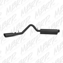 Load image into Gallery viewer, MBRP Armor BLK Series Cat Back Exhaust System for 2002-2006 Jeep Wrangler 2.5L &amp; 4.0L - Black Coated, Single Side Exit