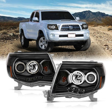 Load image into Gallery viewer, ANZO 2005-2011 Toyota Tacoma Projector Headlights with Halo and Black Housing