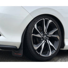 Load image into Gallery viewer, Rally Armor UR Series Black and Red Logo Mud Flaps for 2016-2017 Honda Civic