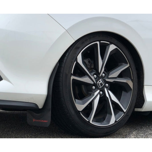Rally Armor UR Series Mud Flaps for 2016-2017 Honda Civic Si – Durable Polyurethane Splash Guards with Dark Grey Logo