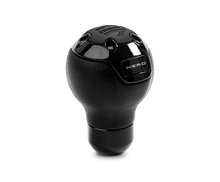 Load image into Gallery viewer, MOMO Nero Tall Black Leather Shift Knob with Black Chrome Insert