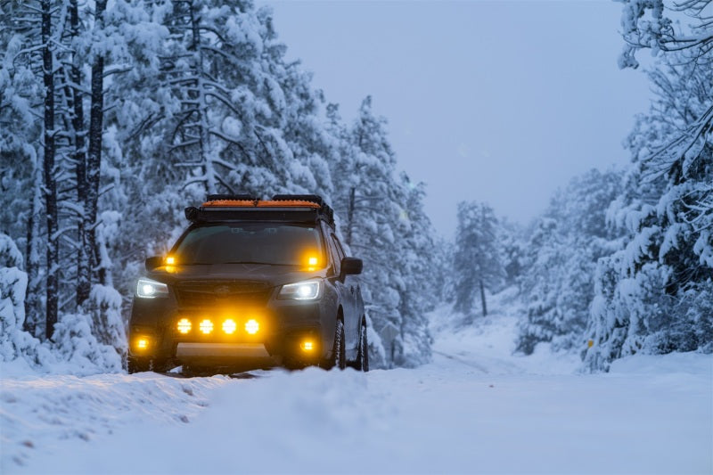 Rigid Industries D-SS Spot Light with Amber PRO Lens * Dual Side-Shooter for Enhanced Visibility