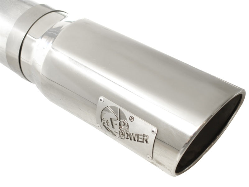 aFe Atlas 5-inch DPF-Back Exhaust System with Polished Stainless Steel Tip for GM Silverado 2500 HD 2011-2014