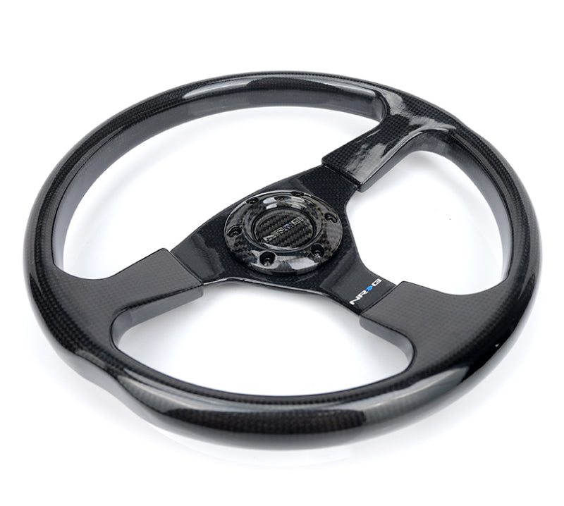 NRG Carbon Fiber 350mm Steering Wheel - Lightweight and Performance-Driven