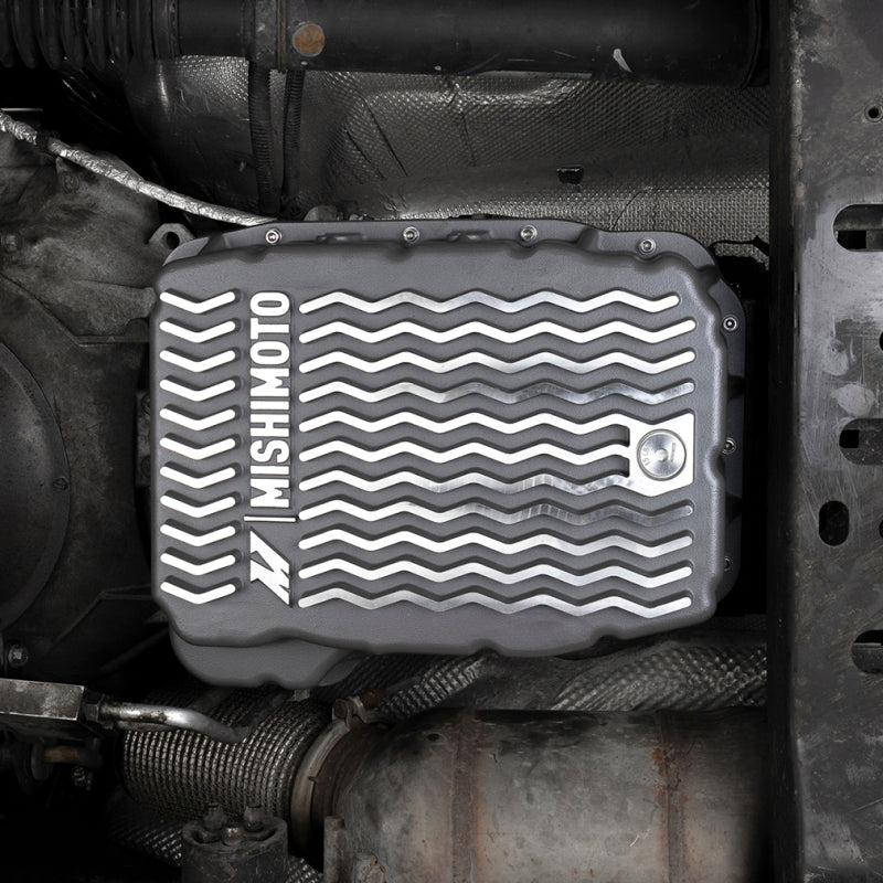 Mishimoto Aluminum Transmission Pan for Dodge Ram 6.7L Cummins (2004-2007.5) - Cast Aluminum with Improved Cooling & Capacity