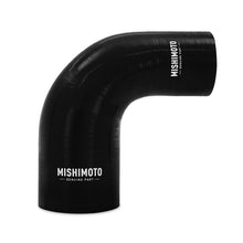 Load image into Gallery viewer, Mishimoto Silicone Reducer Coupler 90 Degree 3 Inch to 3.5 Inch - Black