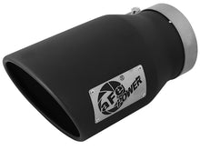 Load image into Gallery viewer, aFe MACHForce XP 5-Inch Stainless Steel Exhaust Tip with Black Finish for Left Side Exit