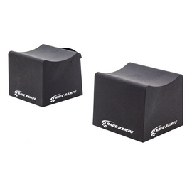 Race Ramps 12-inch High Supercar Wheel Cribs (Extra Wide) for Automotive Maintenance