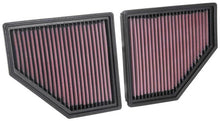 Load image into Gallery viewer, K&amp;N Engineering Part 33-5086 High-Flow Drop-In Air Filter for 2016-2019 BMW 750i and M550i xDrive