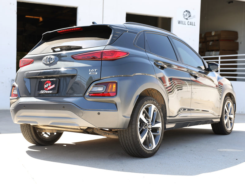 aFe Takeda 2-1/2 inch 304 Stainless Steel Axle-Back Exhaust System for Hyundai Kona 2018-2023