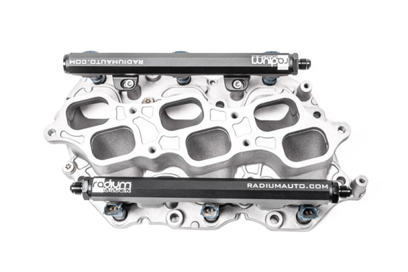 Radium Engineering Toyota 1GR-FE Fuel Rail Kit with 8AN ORB Ports - Part #rad20-0897