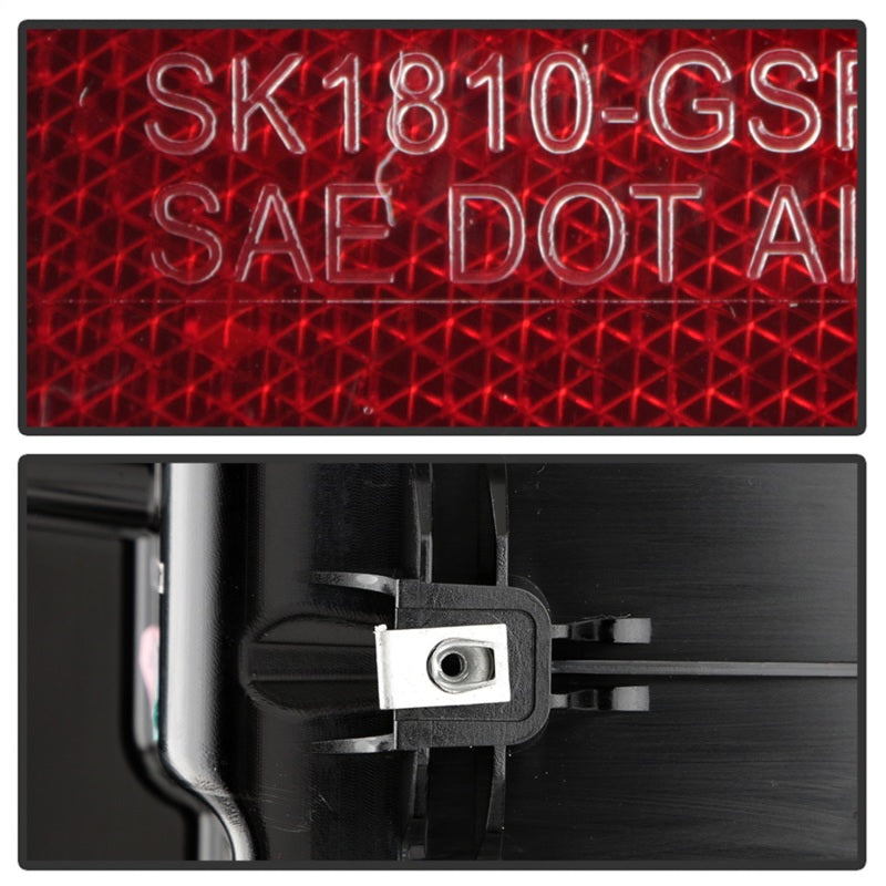 Spyder GMC Sierra 2019-2020 LED Tail Lights with Black Finish * Part Number ALT-YD-GS19-LED-BK