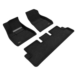 3D MAXpider Elegant Series Floor Liners for Tesla Model 3 (2020-2023) – Black, 3-Piece Set