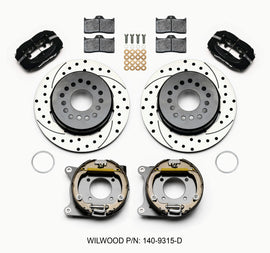 Wilwood Forged Dynalite P/S Park Brake Kit for Rear Disc Brakes - 12 Bolt, 2.75-inch Offset Staggered Shock