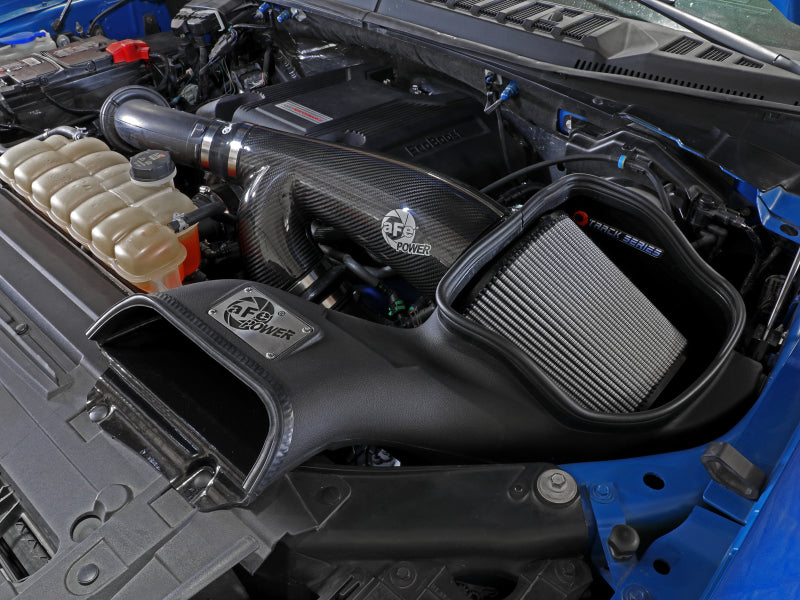 aFe 17-20 Ford F-150/Raptor Track Series Carbon Fiber Cold Air Intake System with Pro DRY S Filter (Part #afe57-10010D)