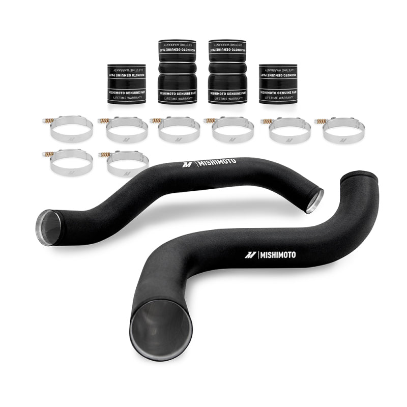 Mishimoto 99-03 Ford 7.3L Powerstroke Intercooler Pipe and Boot Kit - Wrinkle Black