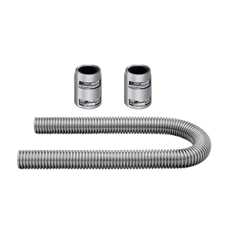 Mishimoto Universal Flexible Radiator Hose Kit Chrome — 36-inch Stainless Steel Replacement for Chevrolet Camaro