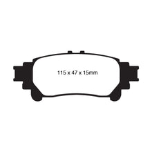 Load image into Gallery viewer, EBC Yellowstuff Rear Brake Pads for 2011-2012 Toyota Sienna | Part No. EBCDP41850R