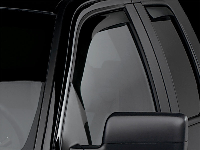 WeatherTech 82697IM Side Window Deflectors for Ford F-150 Super Cab, Front and Rear, Dark Smoke