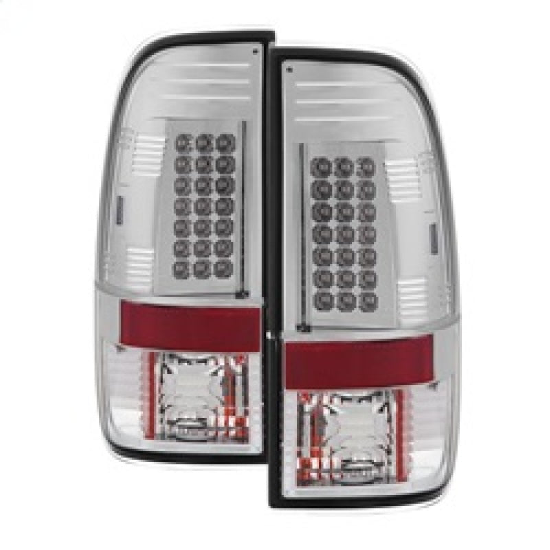 Spyder Ford F150 and Super Duty LED Tail Lights Chrome Pair - Part #SPY5003478