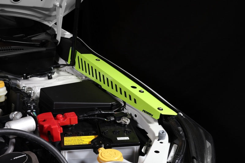 Perrin Performance Neon Yellow Fender Shroud Set for 2022-2025 Subaru WRX - Part PSP-ENG-551NY