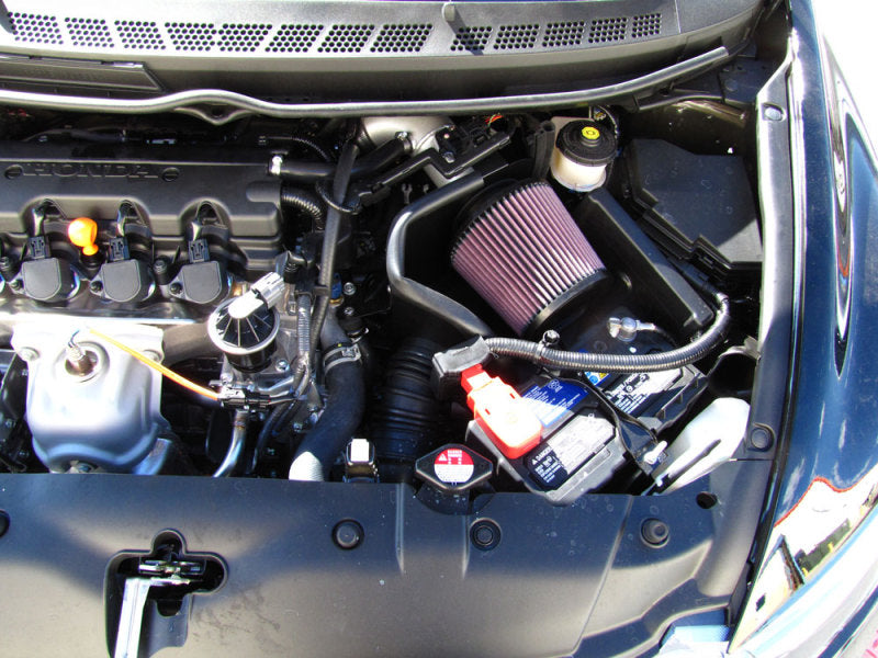 K&N Engineering 69-1013TS Silver Typhoon Short Ram Intake for Honda Civic 2006-2008
