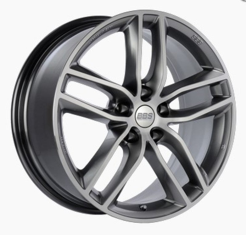 BBS SX 19x8.5 Inch Alloy Wheel with Gloss Platinum Diamond Cut Finish - 5x112 Bolt Pattern, Part Number BBS SX0501PPK