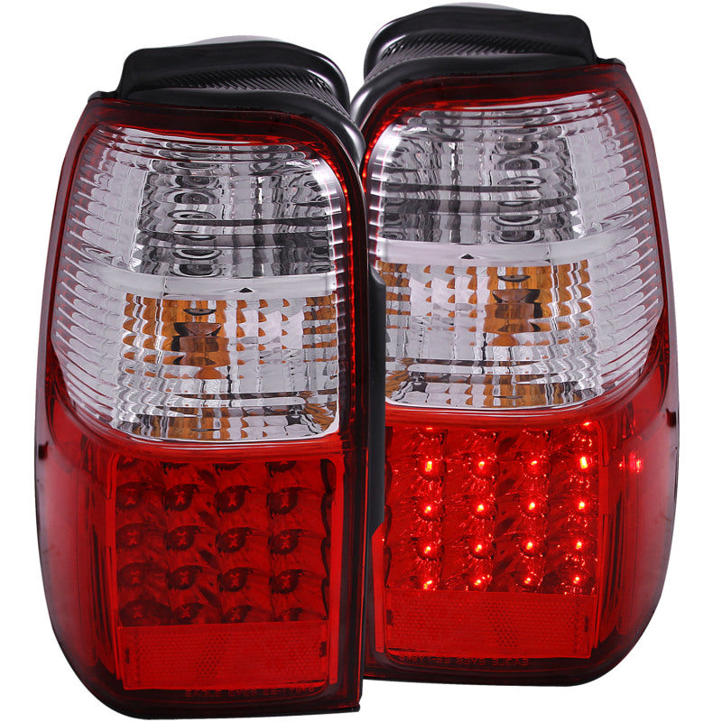 ANZO 2001-2002 Toyota 4Runner LED Tail Light Assembly with Red/Clear Lens Pair