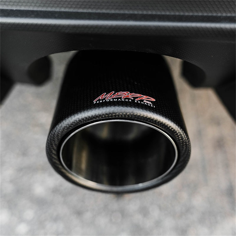 MBRP Carbon Fiber Exhaust Tip with T304 Stainless Steel Finish - 4.5 Inch Outlet, 3 Inch Inlet, 8 Inch Length