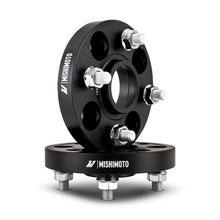 Load image into Gallery viewer, Mishimoto 4x100 Wheel Spacers for Honda Civic and Prelude – 15mm Thickness, Black Anodized, M12x1.5 Studs