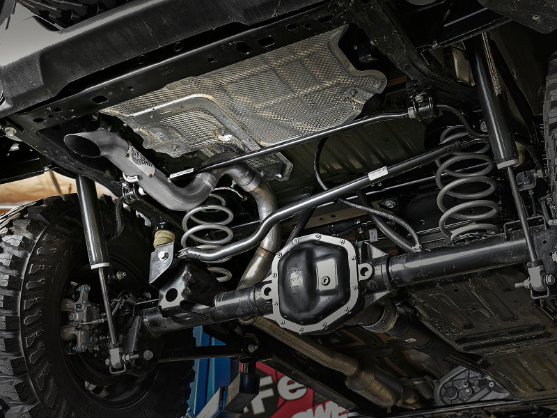 aFe MACH Force-Xp Axle-Back Exhaust System with No Tip for Jeep Wrangler JL 2018-2020 * Improved Performance & Ground Clearance
