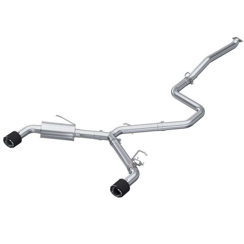 MBRP Armor Pro Series Cat Back Exhaust System for Hyundai Elantra N 2022-2026 with Dual 5-inch Carbon Fiber Tips