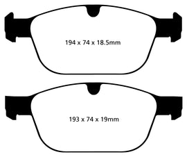 EBC Redstuff Ceramic Low Dust Brake Pads for Volvo XC60 2010-2012 * Front