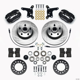 Wilwood Forged Dynalite Front Disc Brake Kit for Ford 1954-1956 with 11.28-inch Rotor and Hub Assembly