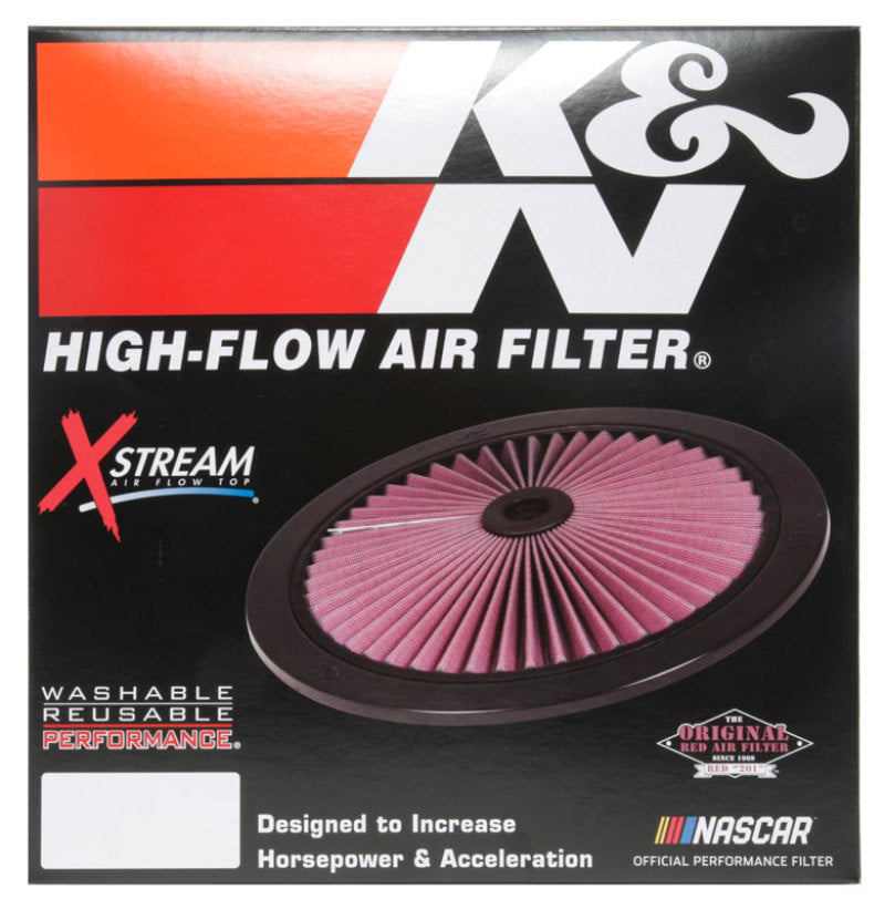 K&N Engineering X-Stream Air Flow Top Filter 11 Inch - Black (Part #KN66-1101)