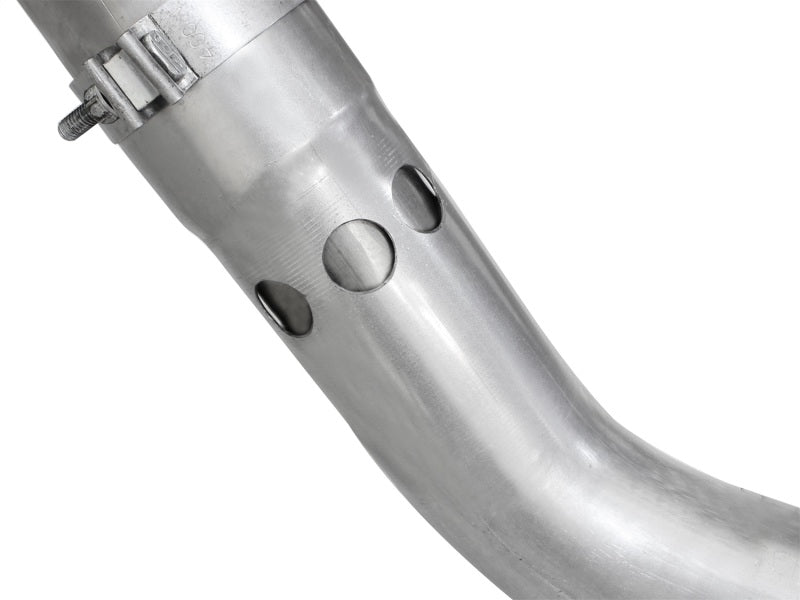 aFe Atlas 4-Inch DPF-Back Exhaust System with Black Tip for 2011-2014 Ford Diesel Trucks V8-6.7L