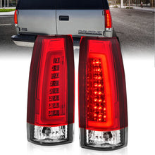 Load image into Gallery viewer, ANZO 1999-2000 Cadillac Escalade LED Tail Light Assembly with Chrome Housing – Red and Clear Lens (Pair)
