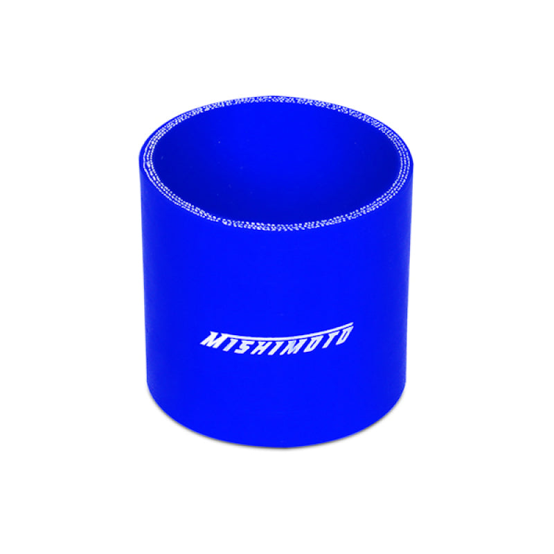 Mishimoto 2.5 Inch Blue Straight Silicone Coupler – Universal Fit, High-Heat Resistant Automotive Hose