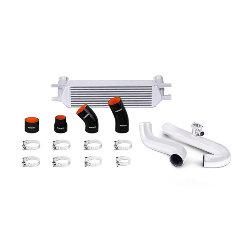 Mishimoto 2015-2020 Ford Mustang EcoBoost Performance Intercooler Kit - Silver Core with Polished Pipes