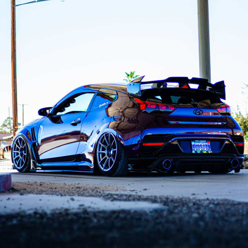 Injen SES1343ABTT Hyundai Veloster N 2019-2022 Performance Stainless Steel Axle Back Exhaust System with Burnt Titanium Tips